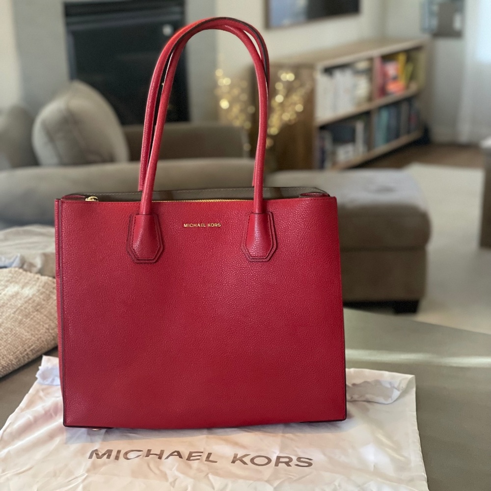 Michael Kors Mercer Leather Large Tote